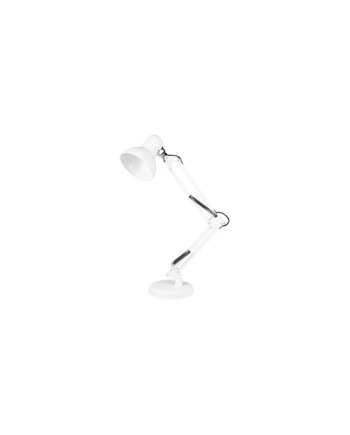 Arkitektlampe Hvid Bordlampe Meter Ledning E27 Fatning Uden Lyskilde