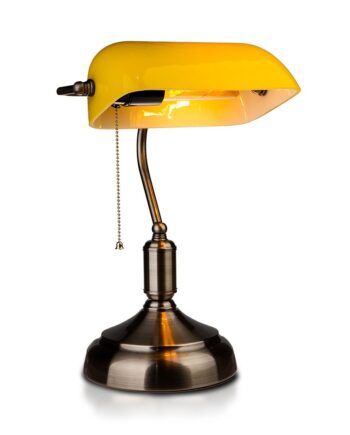 Banker Bordlampe E27 Bakelit Gul