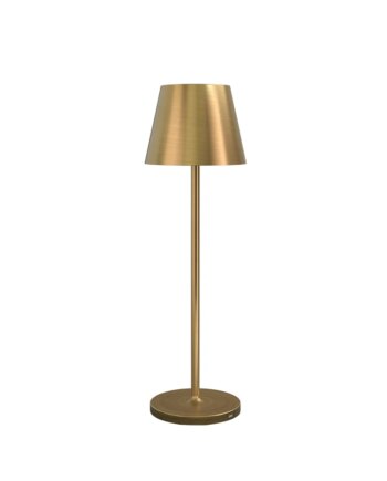 Calida Opladelig Bordlampe Udendørs 2700k Ra97 Dæmpbar Messing