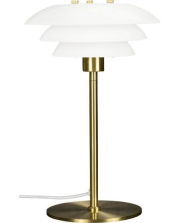 Dyberg Larsen Dl20 Bordlampe Messing Opal