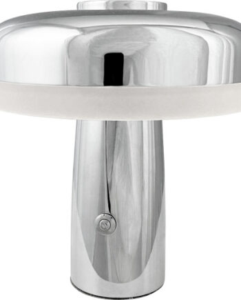 Dyberg Larsen Porter Genopladelig Bordlampe Krom