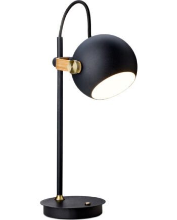 Halo Design Genopladelig Bordlampe Sort