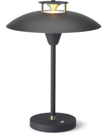 Halo Design Stepp Genopladelig Bordlampe Sort