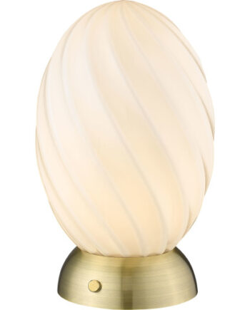 Halo Design Twist Egg Bordlampe Messing