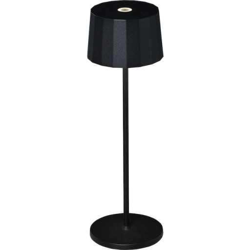 Konstsmide Positano Genopladelig Udendørs Bordlampe Sort