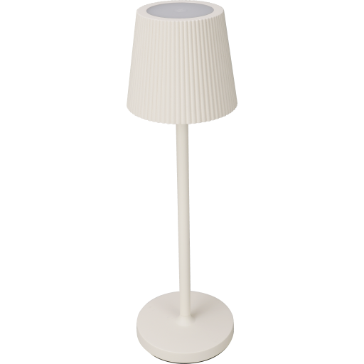 Lumenlight Lucca Genopladelig Bordlampe Hvid