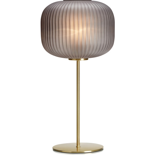 Marksljd Sober Bordlampe Messing Røgfarvet