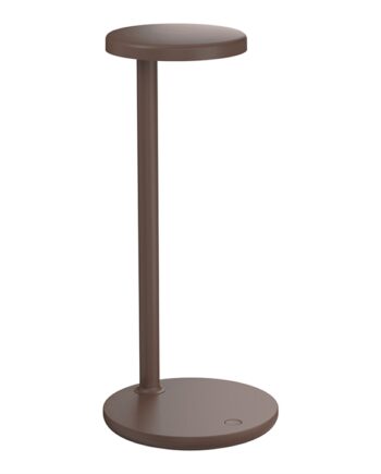 Oblique Bordlampe Mat Brun