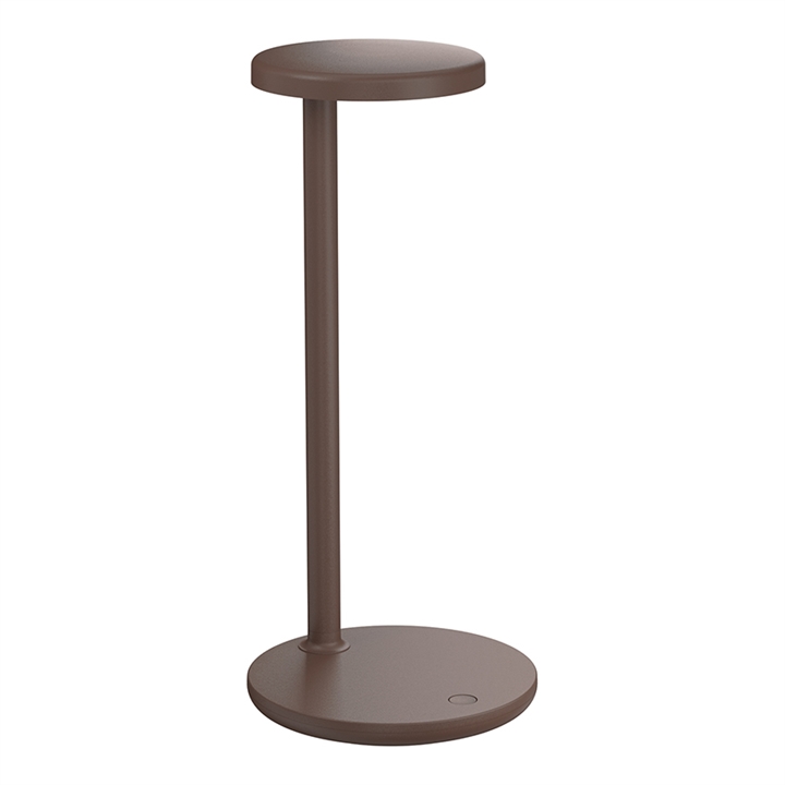 Oblique Bordlampe Mat Brun