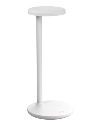 Oblique Bordlampe Mat Hvid