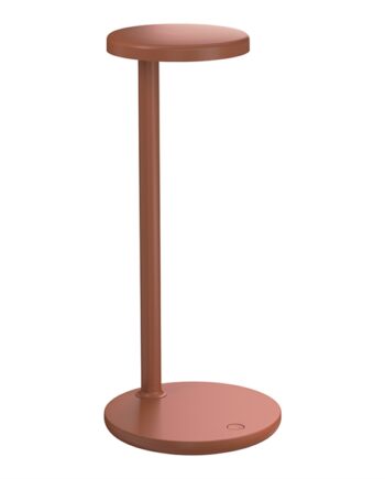Oblique Bordlampe Mat Rustfarvet