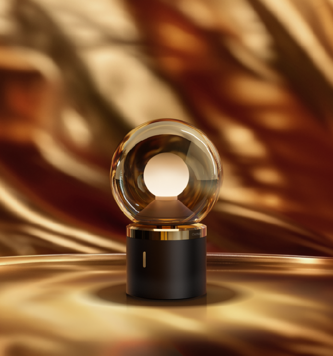 Occhio Luna Pura Batterilampe Gold