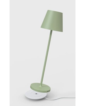 Opladelig Bordlampe Udendørs 2700k Ra97 Dæmpbar Grøn Med Opladerfod Calida Mini