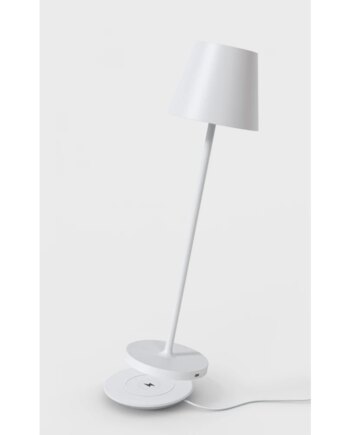 Opladelig Bordlampe Udendørs 2700k Ra97 Dæmpbar Hvid Med Opladerfod Calida Mini