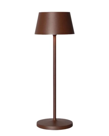 Opladelig Led Bordlampe Brun Touch Dæmpbar Ip54 Dæmpbar : Dæmpbar Kulør : Varm