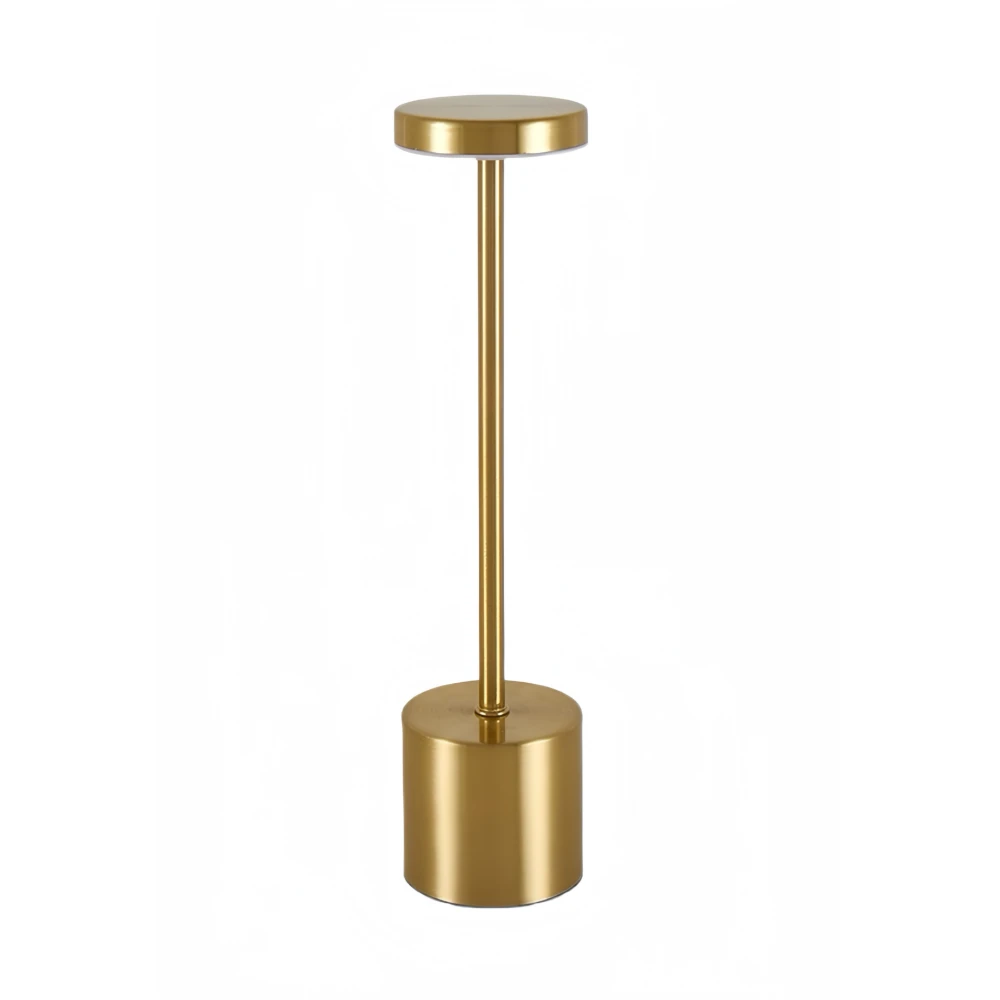 Opladelig Led Bordlampe Guld Touch Dæmpbar Cct Ip20 Dæmpbar : Dæmpbar Kulør : Cct Varm Til Kold Hvid