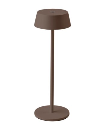 Opladelig Led Bordlampe Inde Ude Corten Touch Dæmpbar 3000k Ip54 Dæmpbar : Dæmper Indbygget Kulør : Varm