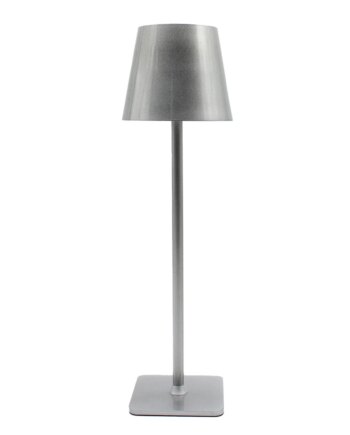 Opladelig Led Bordlampe Inde Ude Sølv Touch Dæmpbar Cct Ip54 Udendørs Dæmpbar : Dæmpbar Kulør : Cct Varm Til Kold Hvid
