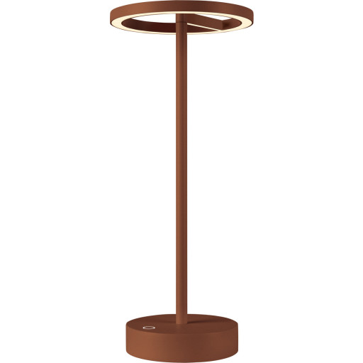 Slv Vinolina One Genopladelig Bordlampe Rustfarvet