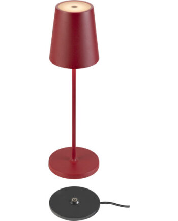 Slv Vinolina Two Genopladelig Bordlampe Rød