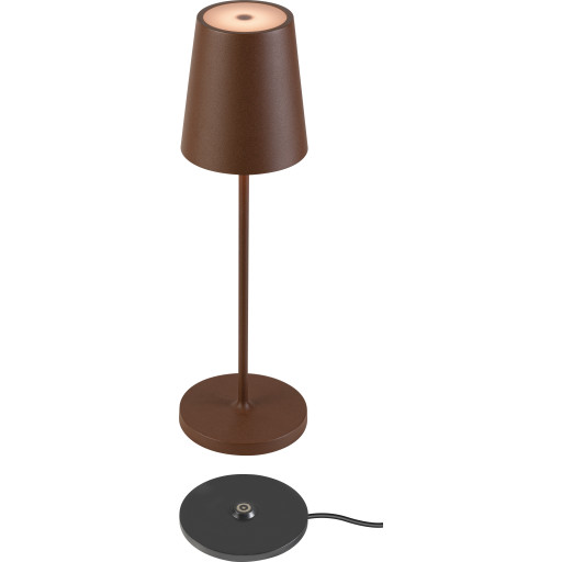 Slv Vinolina Two Genopladelig Bordlampe Rust