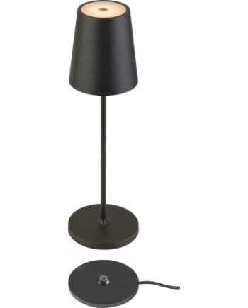 Slv Vinolina Two Genopladelig Bordlampe Sort