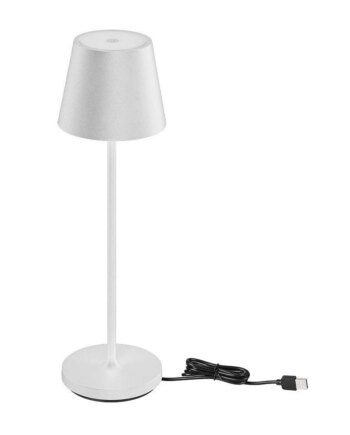 Tac Opladelig Bordlampe Trådløs Hvid Ip54 Udendørs Bordlampe Touch Dæmpbar Model Mini