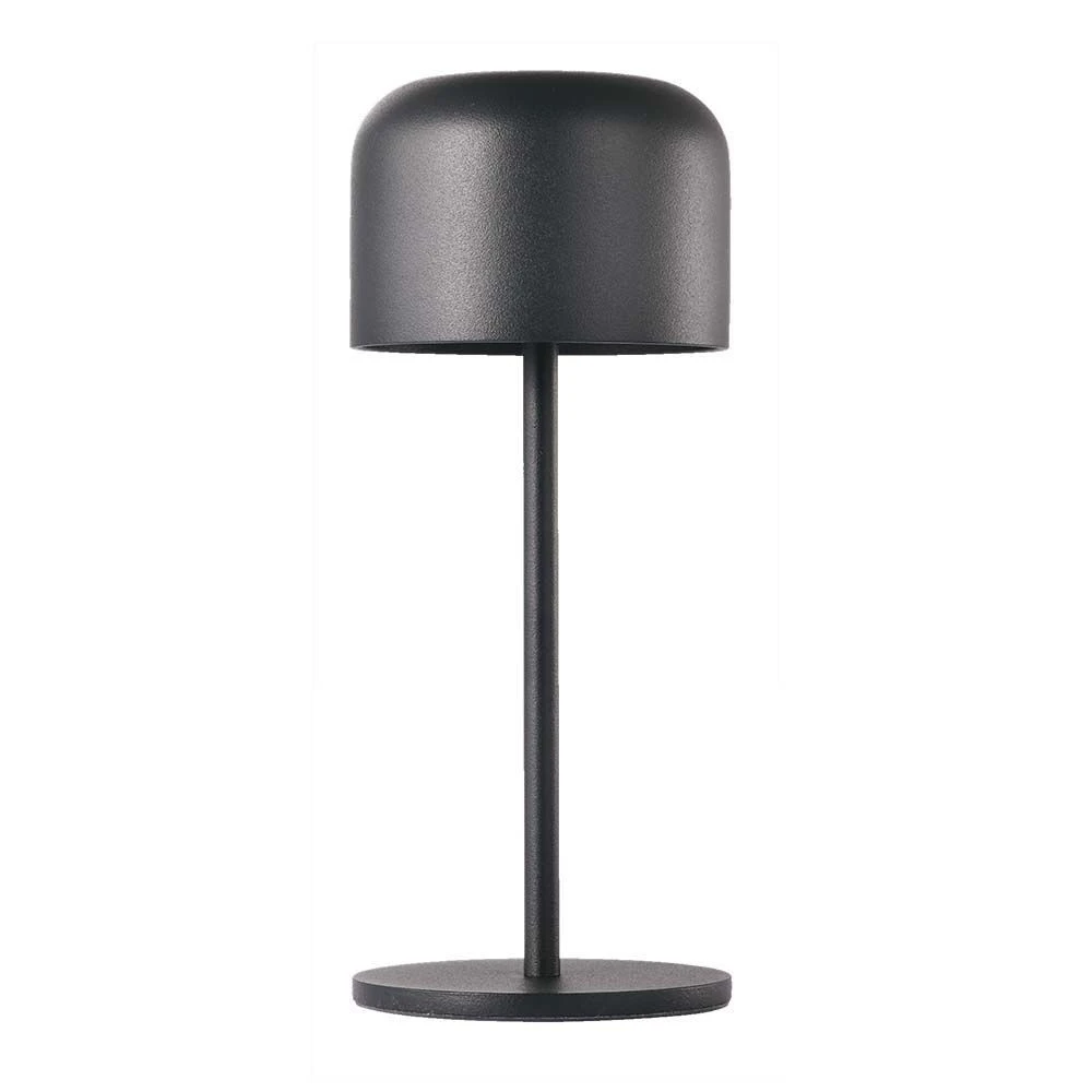 Tac Opladelig Cct Bordlampe Sort Ip54 Touch Dæmpbar Model Mini