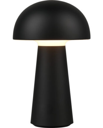 Trio Lighting Lennon Genopladelig Bordlampe Sort