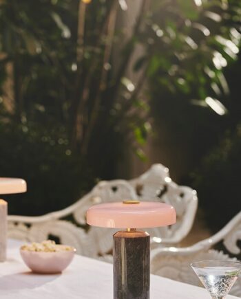 Trip Portable Batterilampe Bordlampe Silver Rose