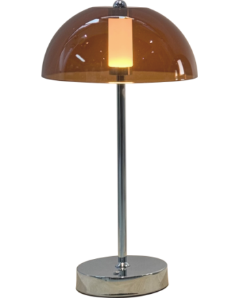 Veli Line Shade Genopladelig Bordlampe Ravfarvet