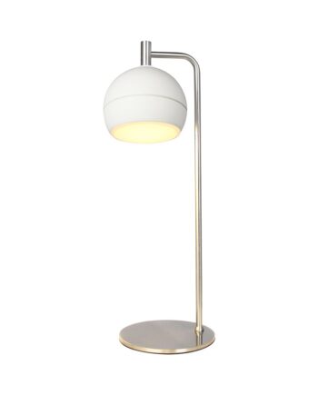 10w Dekorativ Led Bordlampe ø16 1200lm Børstet Nikkel Hvid 3000k Kulør : Varm