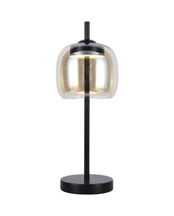 Designer Led Bordlampe 700lm 3000k Metal Glas ø12 Kulør : Varm