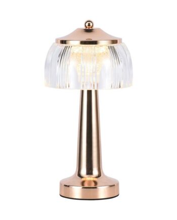 Genopladelig Led Bordlampe French Gold 1800mah Batteri Ip20 5x26 5cm Dæmpbar : Dæmper Indbygget Kulør :