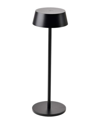 Genopladelig Led Bordlampe Ip54 200lm Dæmpbar Touch Timers Batteri Sort Finish Kulør : Varm