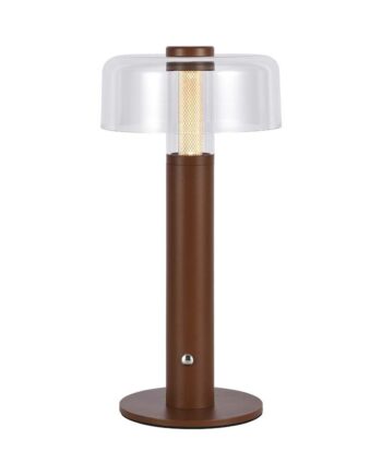 Genopladelig Led Bordlampe Sandbrun Touch Dæmpbar 3000k Usb 150x300mm Dæmpbar : Dæmper Indbygget Kulør : Varm