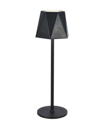 Genopladelig Led Bordlampe Sort 150lm Cct Touch Dæmpbar Inkl Batteri Dæmpbar : Dæmper Indbygget Kulør :