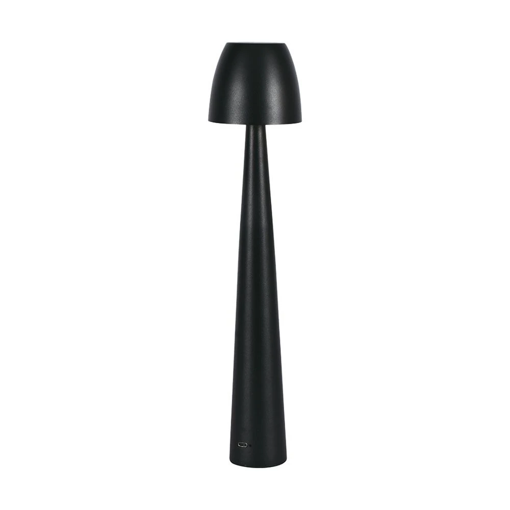 Genopladelig Led Bordlampe Sort Dæmpbar Cct Trins Touch Inkl Usb Kabel Kulør :