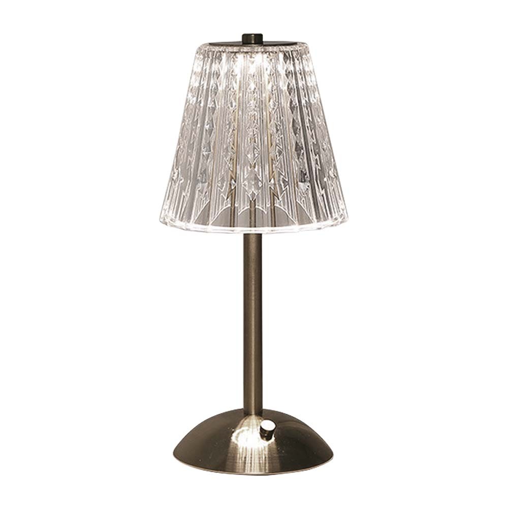 Genopladelig Led Bordlampe Touch Dæmpbar Cct Usb Nickel Sand Dæmpbar : Dæmper Indbygget Kulør :