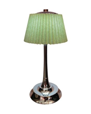 Led Bordlampe Krom Lysegrøn Touch Dæmpbar Genopladelig Usb ø14x28 Kulør :