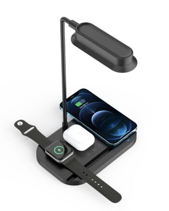 Led Bordlampe Lysdæmper   Trådløs Oplader Til Smartphones