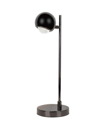 Led Bordlampe Sort Metal 500lm 3000k Ip20 Indendørs Højde 5cm Kulør : Varm