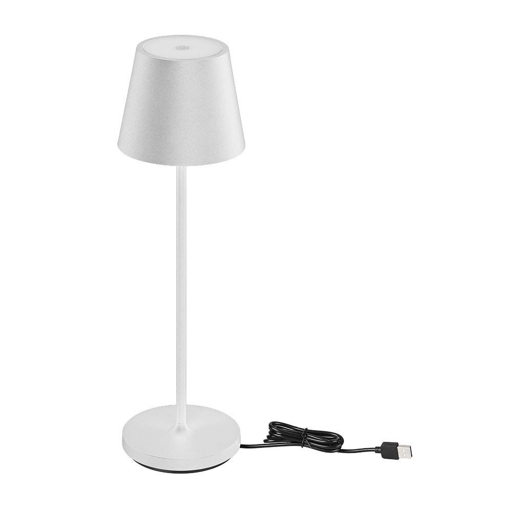 Led Bordlampe Touch Dæmpbar Ip54 3000k Sand Hvid Trådløs Opladning Genopladelig Dæmpbar : Dæmper Indbygget Kulør : Varm