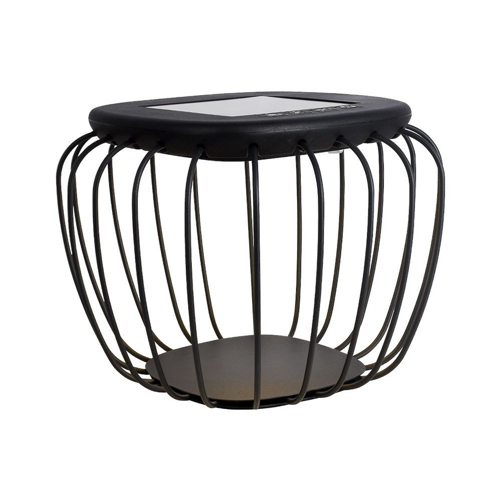 Solara Designer Have Bordlampe Solcelle Ip44 120lm 3000k6000k Grå Lanterneformet Kulør : Cct Varm Til Kold Hvid