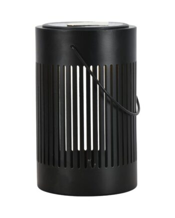 Solara Led Gulvlampe Bordlampe Solcelle Ip44 Sort Metal Varm Hvid Genopladelig Udendørs Kulør : Varm