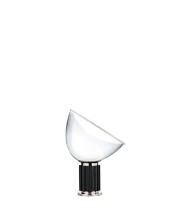 Taccia Bordlampe Glasskærm Led Sort Flos