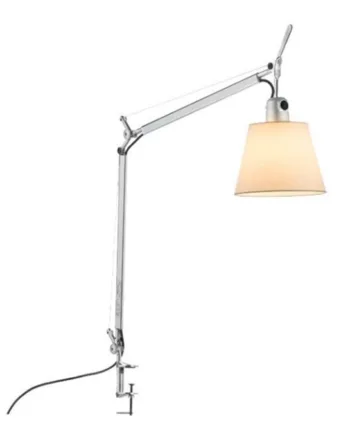 Tolomeo Basculante Tavolo Satin Skærm Bordklemme