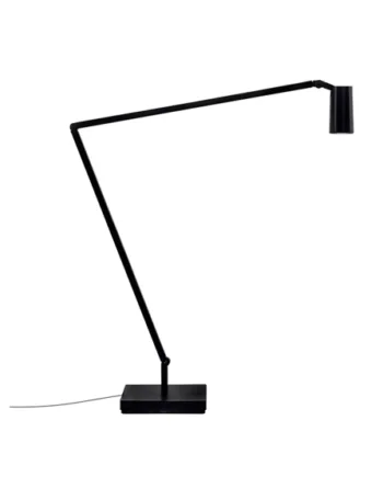 Untitled Linear Lampe Bordfod Sort