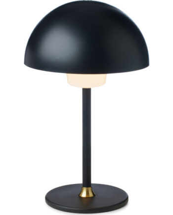 Halo Design Moon Genopladelig Bordlampe Sort