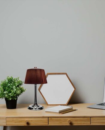 Led Bordlampe Touch Dæmpbar Brun Skærm Cct Genopladelig Krom Inkl Batteri Usb Stik Kulør :